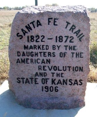 Santa Fe Trail Marker. Click for full size. Santa Fe Trail Marker image. Click for full size.