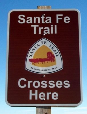 Santa Fe National Historic Trail Marker. Click for full size. Santa Fe National Historic Trail Marker image. Click for full size.