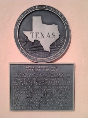 Beer Office and Bottling Company Marker. Click for full size. Beer Office and Bottling Company Marker image. Click for full size.