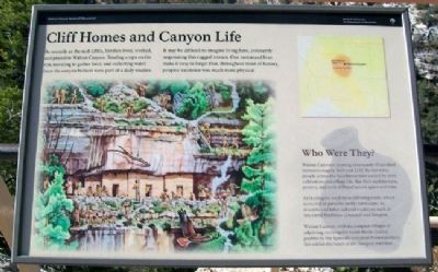 Cliff Homes and Canyon Life Marker. Click for full size. Cliff Homes and Canyon Life Marker image. Click for full size.