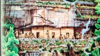 Drawing on Cliff Homes and Canyon Life Marker image. Click for full size.