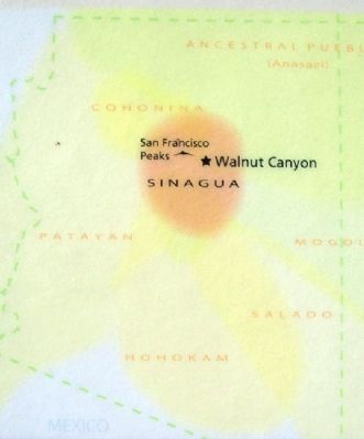 Map on Cliff Homes and Canyon Life Marker. Click for full size. Map on Cliff Homes and Canyon Life Marker image. Click for full size.