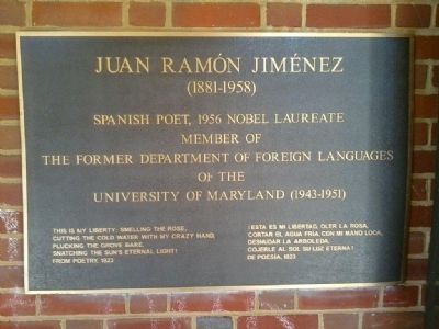 Juan Ramn Jimnez Marker image. Click for full size.