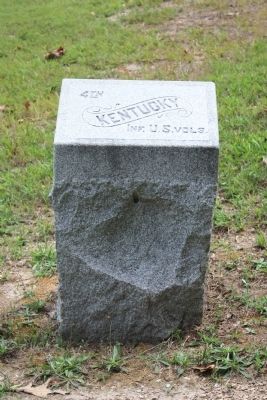 4th Kentucky Infantry Regiment (US Volunteers) Marker. Click for full size. 4th Kentucky Infantry Regiment (US Volunteers) Marker image. Click for full size.