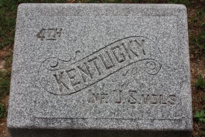 4th Kentucky Infantry Regiment (US Volunteers) Marker. Click for full size. 4th Kentucky Infantry Regiment (US Volunteers) Marker image. Click for full size.