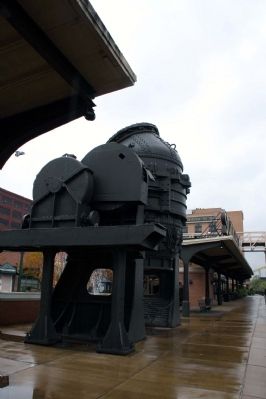 side view of the Bessemer Converter image. Click for full size.