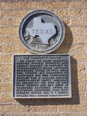 The Community Church Marker image. Click for full size.