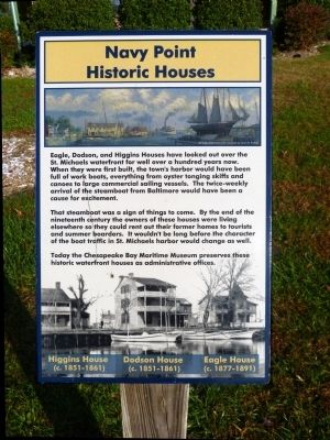 Navy Point Historic Houses Marker image. Click for full size.