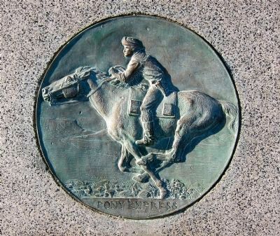 <i>Pony Express</i>, by Alexander Phimister Proctor (1860-1950). Click for full size. <i>Pony Express</i>, by Alexander Phimister Proctor (1860-1950) image. Click for full size.