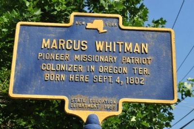 Marcus Whitman Marker. Click for full size. Marcus Whitman Marker image. Click for full size.