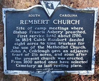 Rembert Church Marker image. Click for full size.