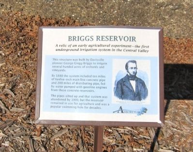 Briggs Reservoir Marker. Click for full size. Briggs Reservoir Marker image. Click for full size.