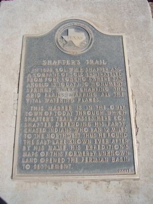 Shafter's Trail Marker image. Click for full size.