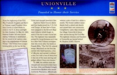 Unionville Marker image. Click for full size.