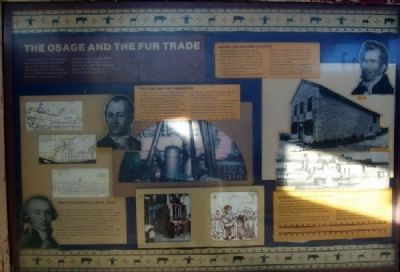 The Osage and the Fur Trade Marker image. Click for full size.