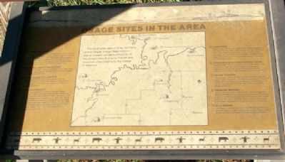 Osage Sites in the Area Marker image. Click for full size.