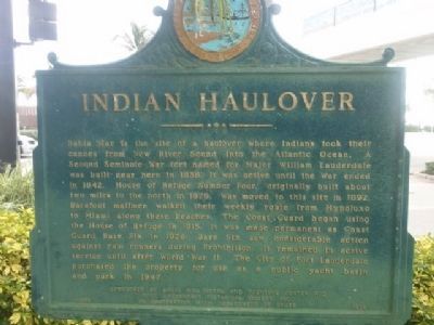 Indian Haulover Marker image. Click for full size.