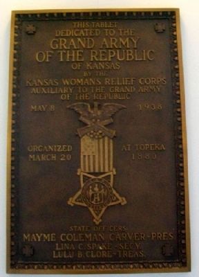 G.A.R. Memorial Hall Interior Marker image. Click for full size.