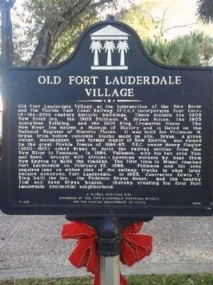 Old Fort Lauderdale Village Marker image. Click for full size.