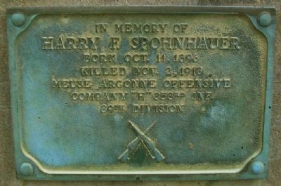 Harry F. Spohnhauer Marker image. Click for full size.