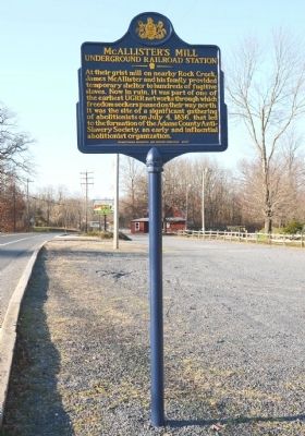 McAllister's Mill Marker image. Click for full size.