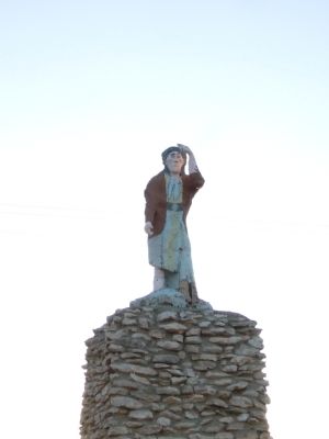 The Indian statue, called Geronimo by residents. image. Click for full size.