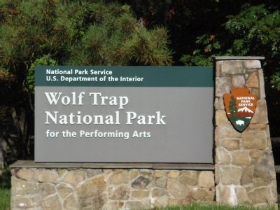Wolf Trap National Park for the Performing Arts Marker. Click for full size. Wolf Trap National Park for the Performing Arts Marker image. Click for full size.