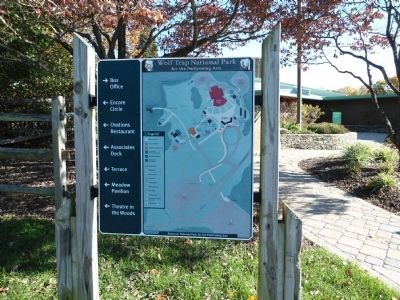 Wolf Trap National Park for the Performing Arts Marker. Click for full size. Wolf Trap National Park for the Performing Arts Marker image. Click for full size.