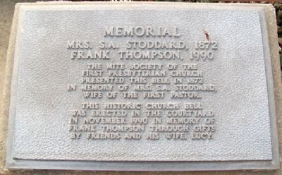 Stoddard - Thompson Memorial Bell Marker image. Click for full size.