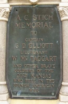 A. C. Stich Memorial Marker. Click for full size. A. C. Stich Memorial Marker image. Click for full size.