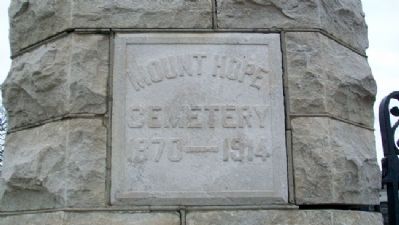 Mount Hope Cemetery Entry Gate image. Click for full size.