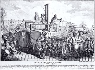 The execution of Louis XVI. Click for full size. The execution of Louis XVI image. Click for full size.