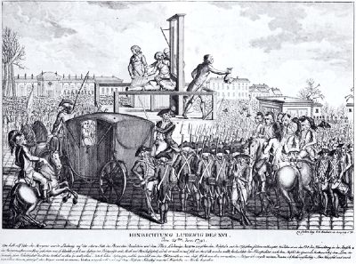 The execution of Louis XVI image. Click for full size.