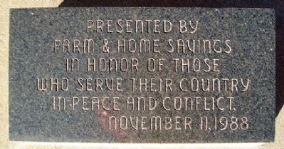 Veterans Memorial Marker. Click for full size. Veterans Memorial Marker image. Click for full size.