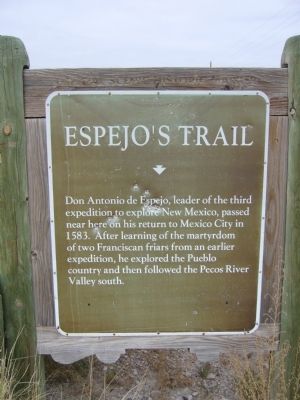 Espejo's Trail Marker image. Click for full size.