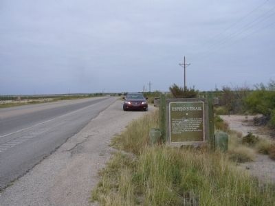 Espejo's Trail Marker. Click for full size. Espejo's Trail Marker image. Click for full size.