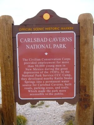 Carlsbad Cavern National Park Marker image. Click for full size.