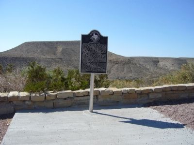 Guadalupe Peak Marker. Click for full size. Guadalupe Peak Marker image. Click for full size.