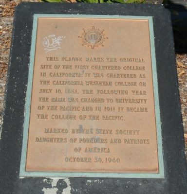 California Wesleyan College Marker image. Click for full size.