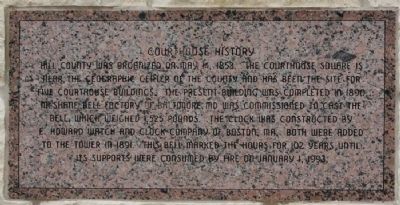 Courthouse History Marker. Click for full size. Courthouse History Marker image. Click for full size.