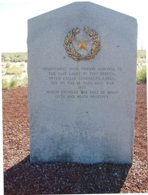 El Paso Salt War Marker image. Click for full size.