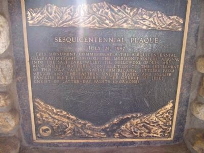 Sesquicentennial Plaque Marker image. Click for full size.