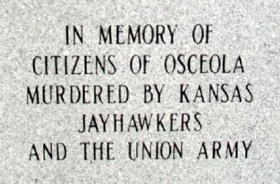 Sacking of Osceola Memorial Dedication image. Click for full size.