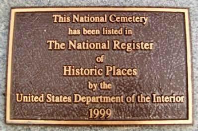 Fort Scott National Cemetery NRHP Marker image. Click for full size.