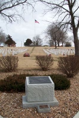 Fort Scott National Cemetery Markers image. Click for full size.