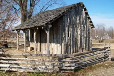 La Charrette Reconstructed House. Click for full size. La Charrette Reconstructed House image. Click for full size.