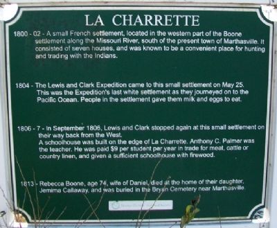 La Charrette Marker. Click for full size. La Charrette Marker image. Click for full size.