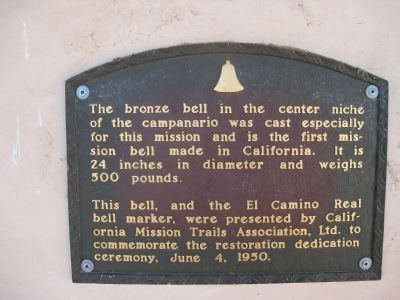 Mission Bell Plaque image. Click for full size.
