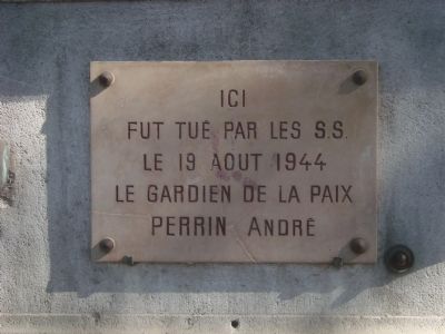 André Perrin Marker. Click for full size. André Perrin Marker image. Click for full size.