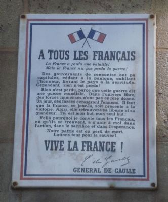 A Tous Les Franais Marker image. Click for full size.